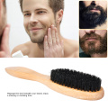 FQ marque hommes en bois poil de sanglier barbe brosse avec poignée